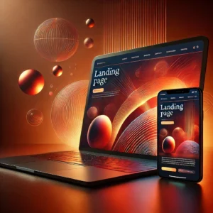 Simulación de una Landing Page diseñada profesionalmente en WordPress con elementos visuales atractivos, perfecta para conversiones.